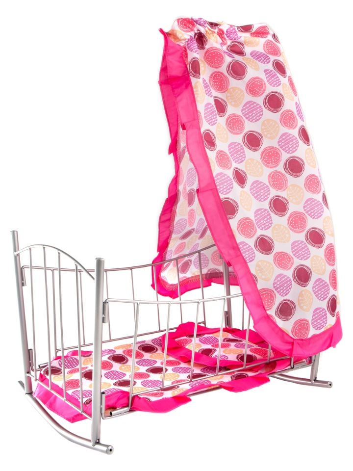 

Кроватка для кукол с балдахином 46*33*65 см Buggy Boom Loona, 8889B2