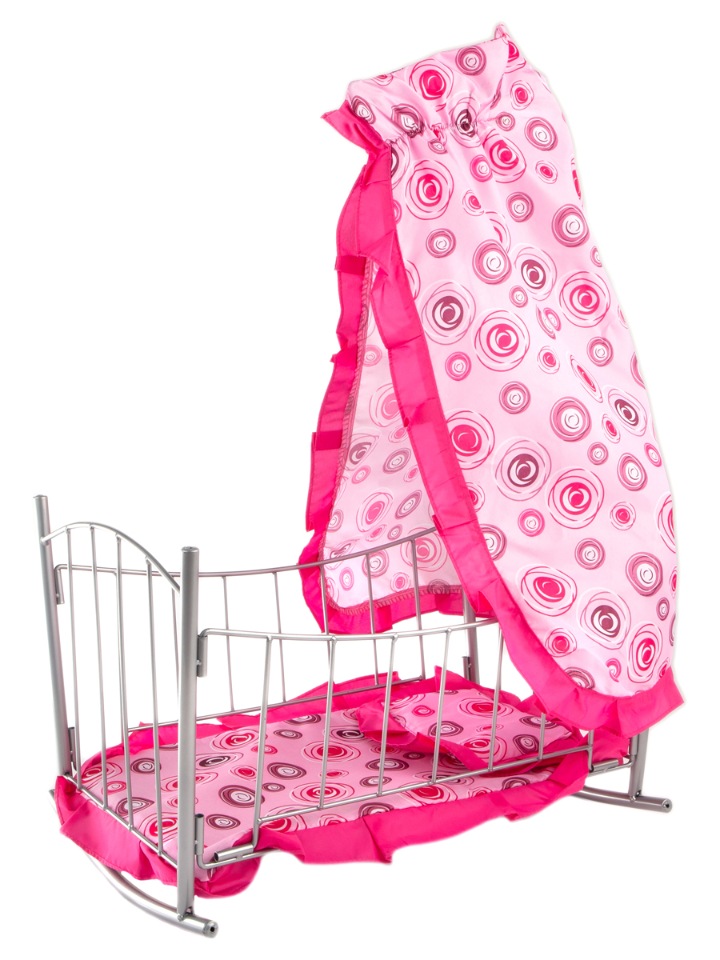 

Кроватка для кукол с балдахином 46*33*65 см Buggy Boom Loona, 8889B3