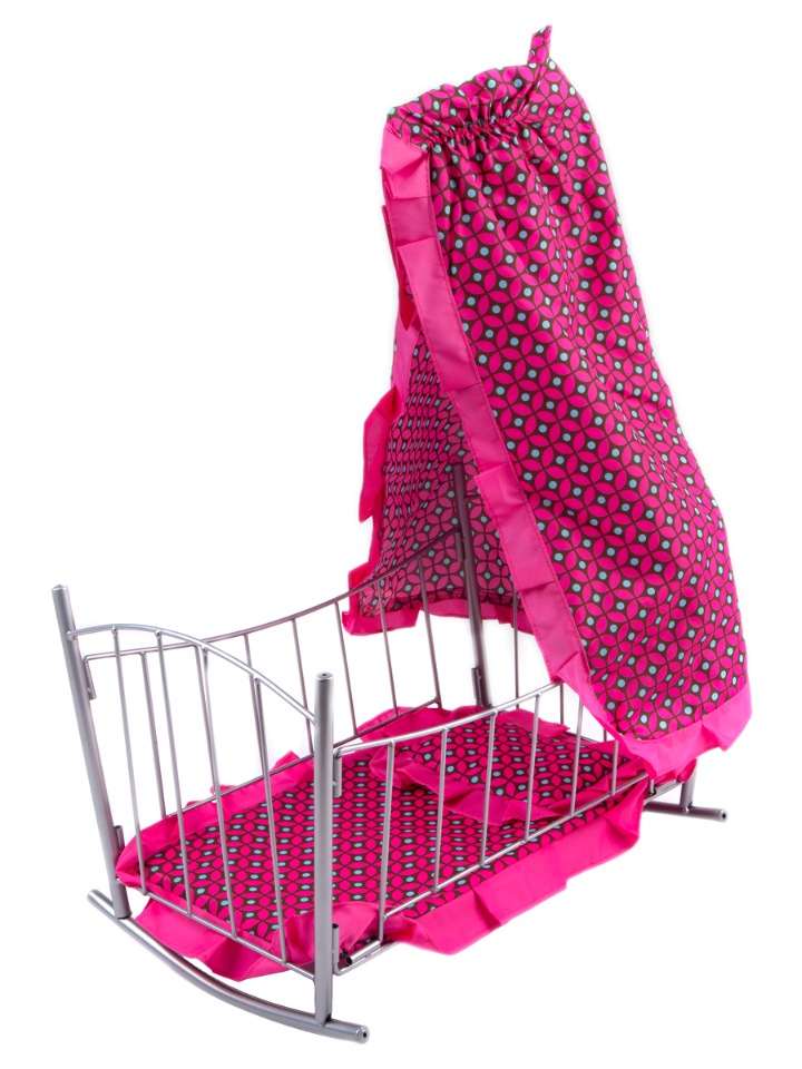 

Кроватка для кукол с балдахином 46*33*65 см Buggy Boom Loona, 8889B6