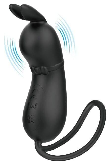 Виброяйцо Baile Rosalie в виде зайчика черное 9 см