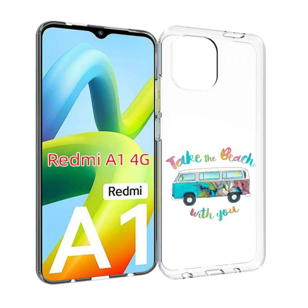 

Чехол MyPads Хиппи автобус для Xiaomi Redmi A1, Прозрачный, Tocco