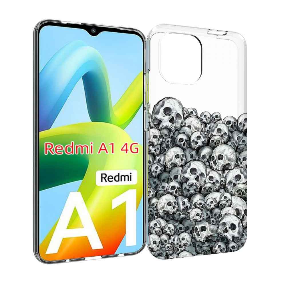

Чехол MyPads гора из черепов для Xiaomi Redmi A1, Прозрачный, Tocco