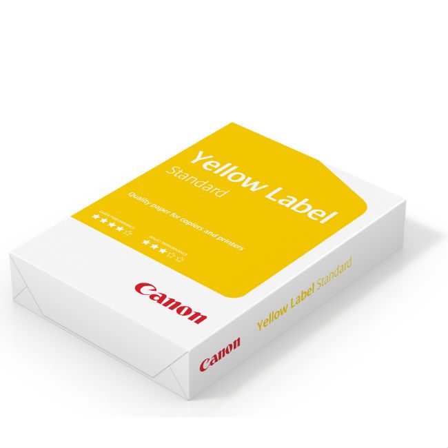 

Бумага для принтеров Canon A4 Yellow Label Standard 80g 500л, Белый, Standart Label 80g 500л