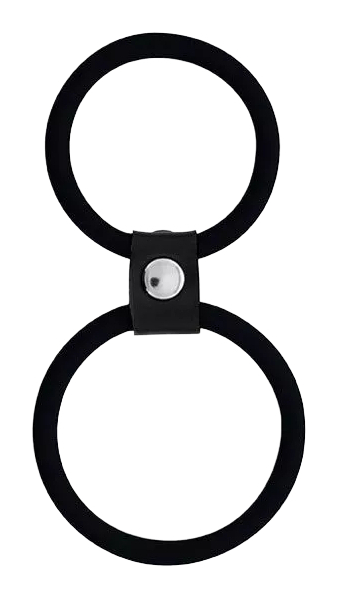 Кольцо-стимулятор Dream Toys Dual Rings Black двойное черное
