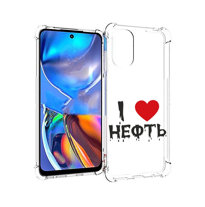 

Чехол MyPads нефть для Motorola Moto E32, Прозрачный, Tocco