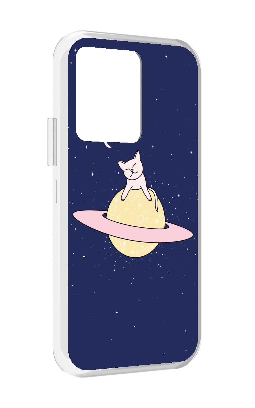 

Чехол MyPads котик на планете для Vivo iQOO 10, Прозрачный, Tocco