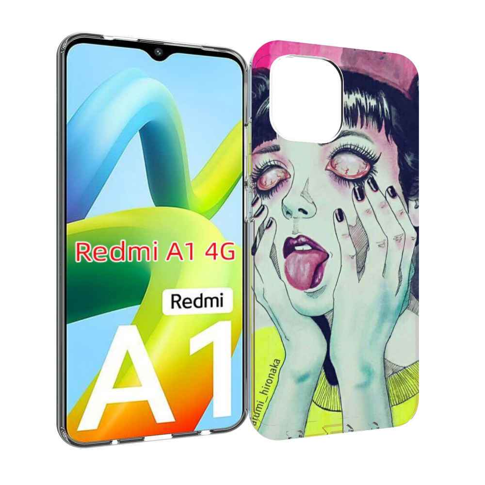 

Чехол MyPads девушка без зрачков для Xiaomi Redmi A1, Прозрачный, Tocco