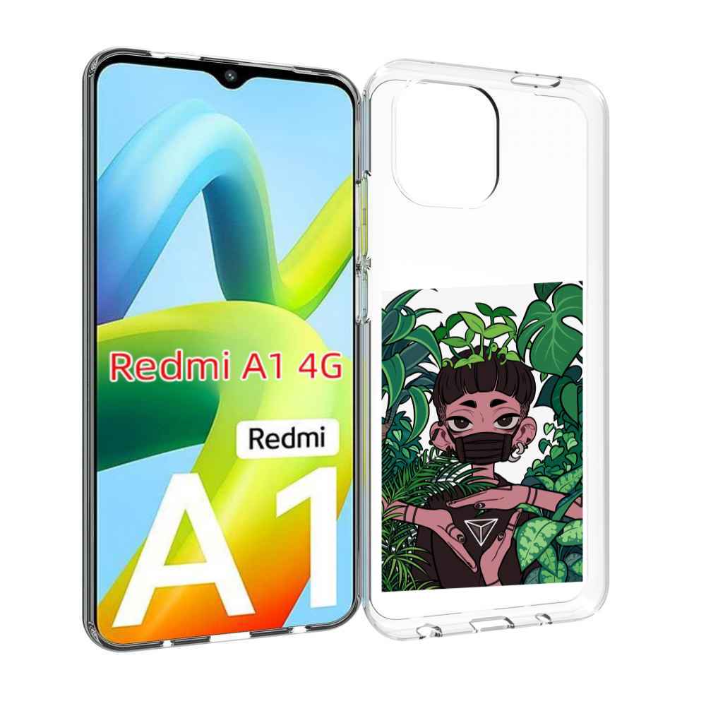

Чехол MyPads девушка в природе женский для Xiaomi Redmi A1, Прозрачный, Tocco
