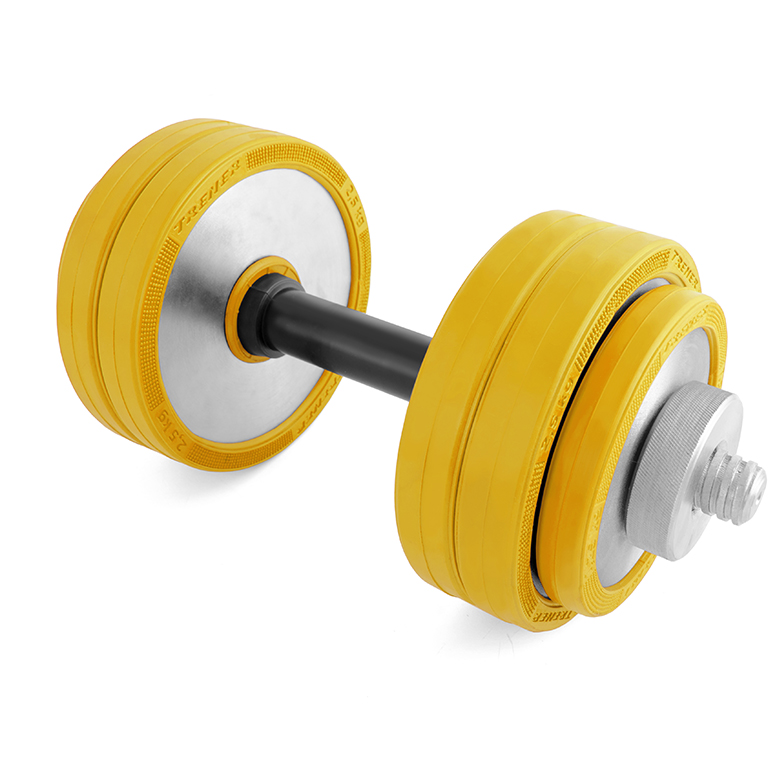 

Разборная гантель TRENER TRG01d26 1 x 15 кг, желтый, TRG01d26
