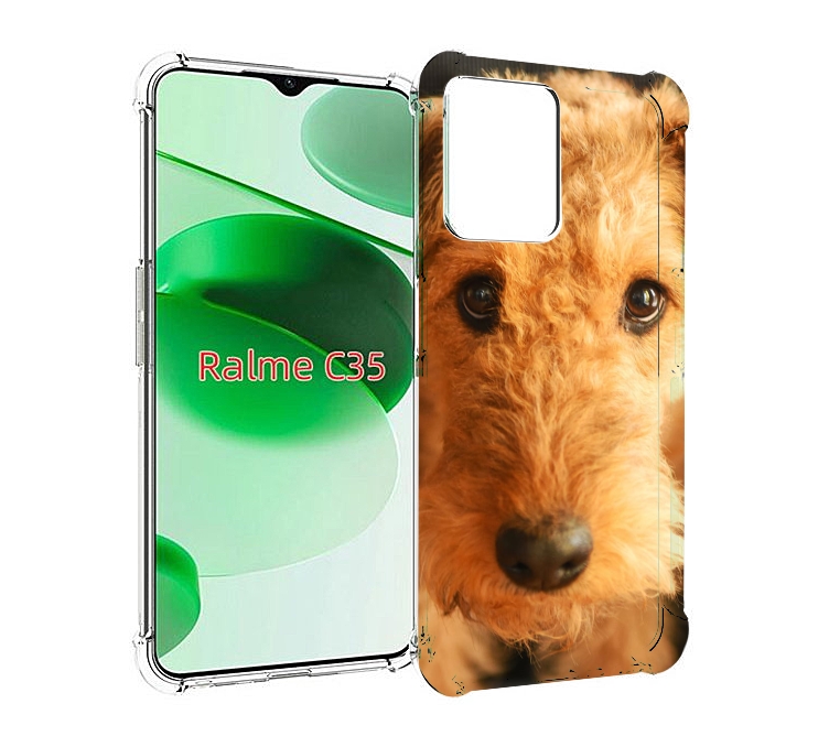 

Чехол MyPads эрдельтерьер для Realme C35 / Narzo 50A Prime, Прозрачный, Tocco
