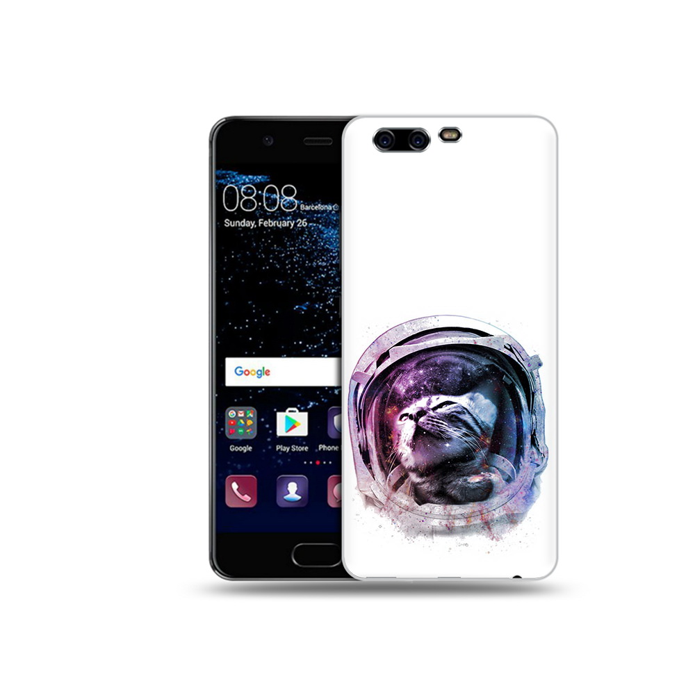 

Чехол MyPads Tocco для Huawei P10 кот в шлеме (PT60870.50.396), Прозрачный, Tocco