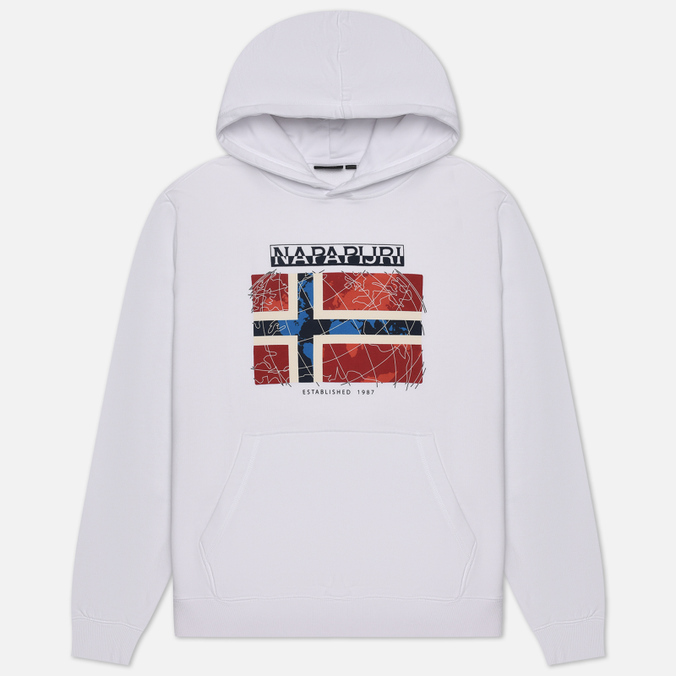 

Мужская толстовка Napapijri Guiro Hoodie белый, Размер M, Guiro Hoodie