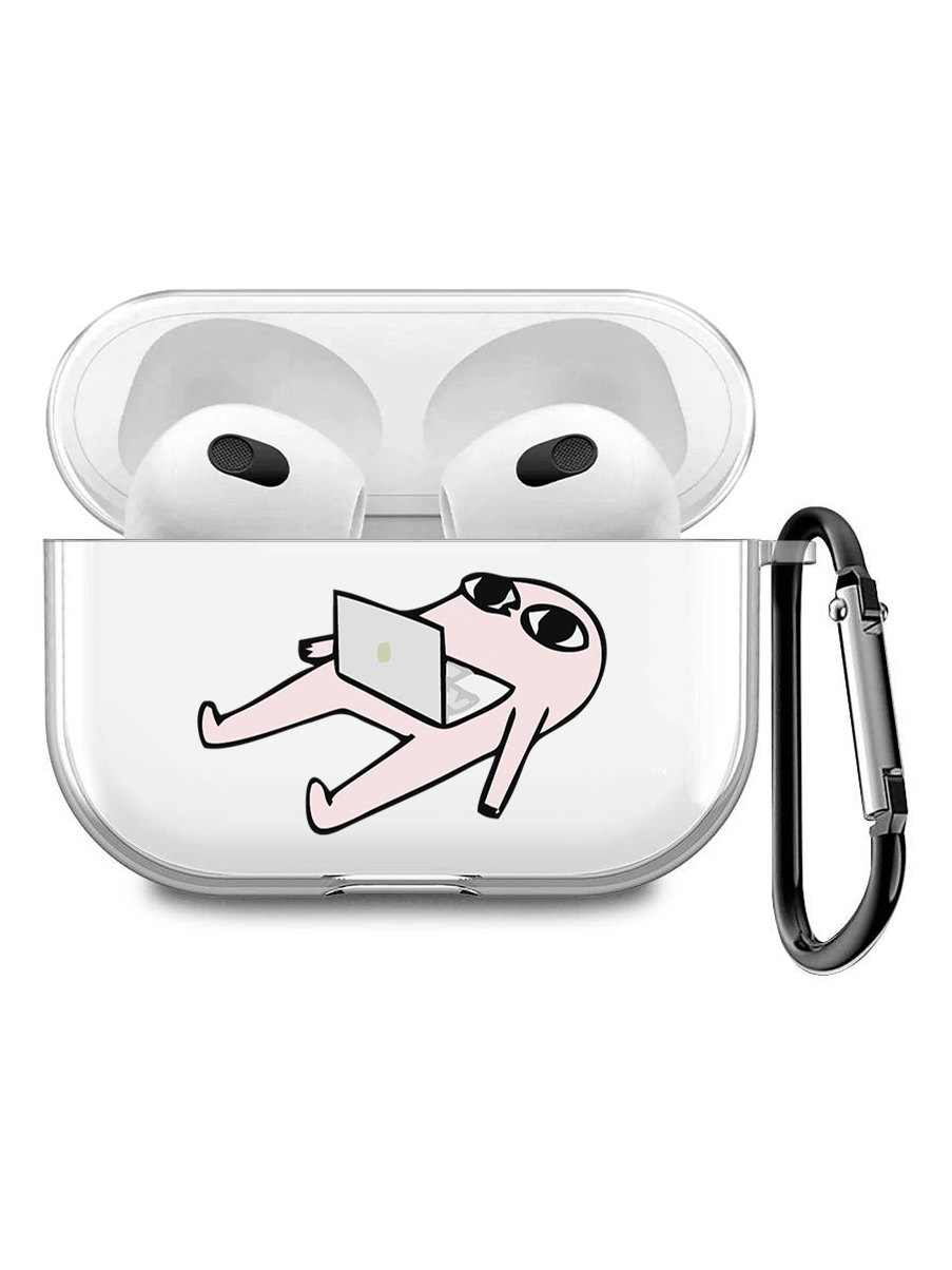 

Силиконовый чехол для наушников Apple AirPods 3 с принтом "Freelance", Прозрачный;белый;розовый;черный, 200008678