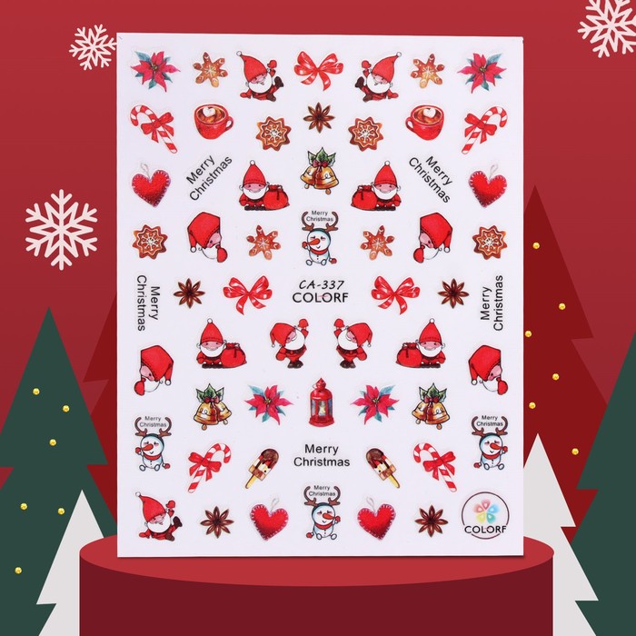 

Наклейки для ногтей Santa