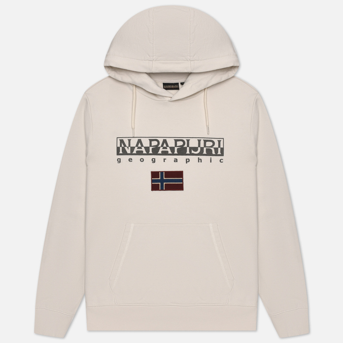 

Мужская толстовка Napapijri Ayas Hoodie бежевый, Размер L, Ayas Hoodie