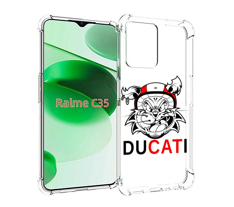 

Чехол MyPads дукати для Realme C35 / Narzo 50A Prime, Прозрачный, Tocco