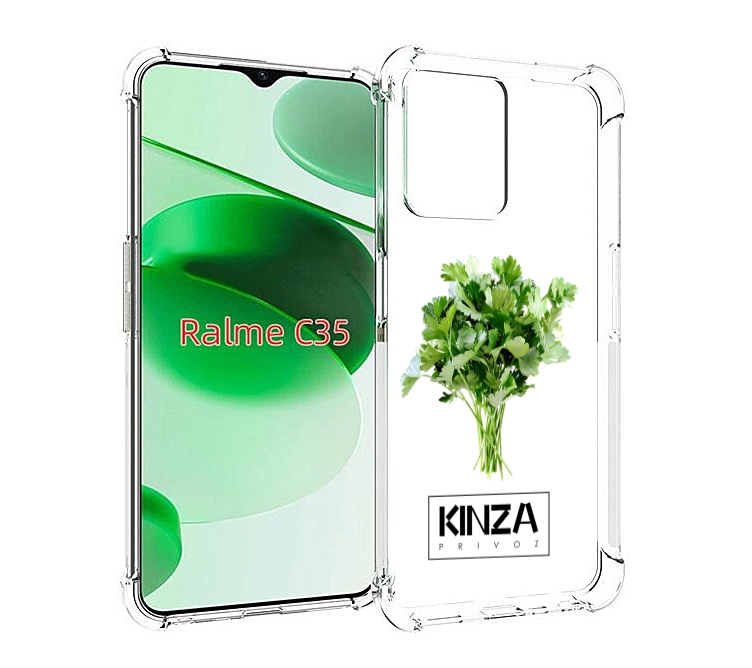 

Чехол MyPads Бренд Кинза для Realme C35 / Narzo 50A Prime, Прозрачный, Tocco