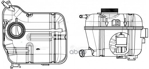 Бачок Расширит. Охл. Жидкости Для А/М Opel Insignia (08-) (С Датчиком) (Let 2109) LUZAR ар