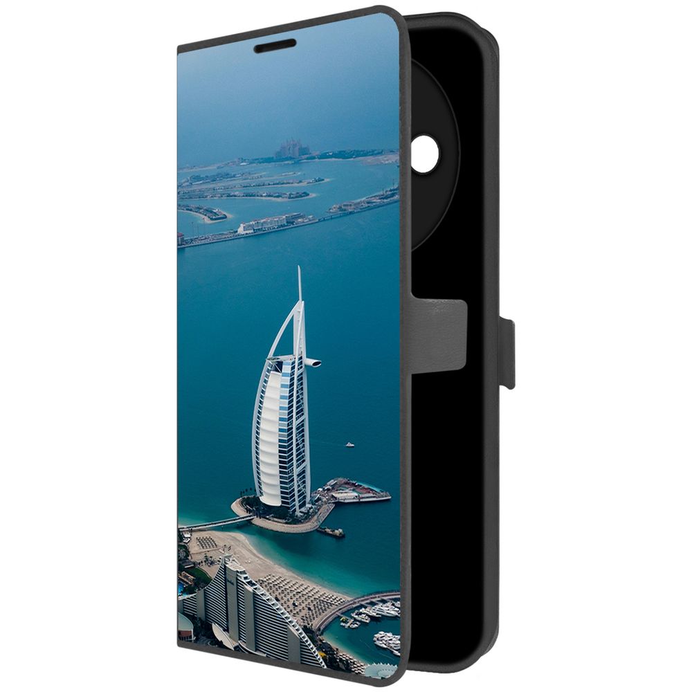

Чехол-книжка Krutoff Eco Book для Xiaomi Redmi A3 ОАЭ, Бурдж-эль-Араб (черный)