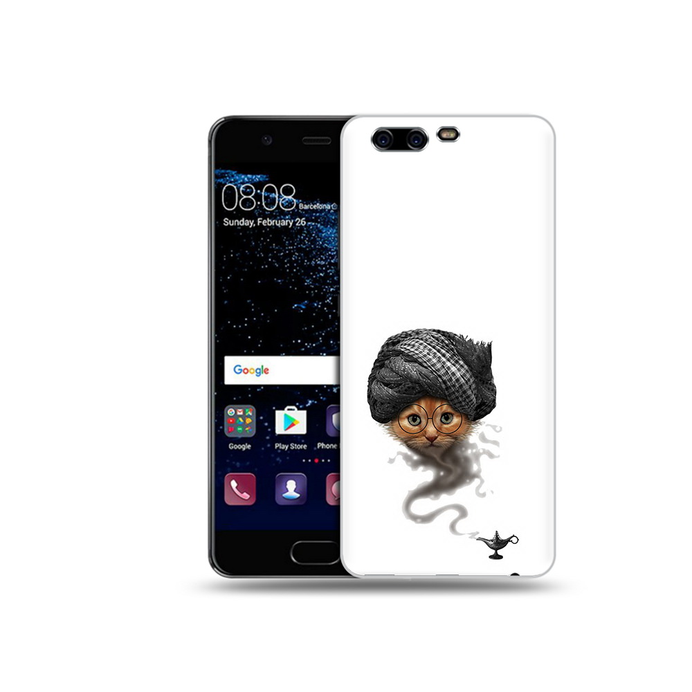 

Чехол MyPads Tocco для Huawei P10 кот джин (PT60870.50.398), Прозрачный, Tocco