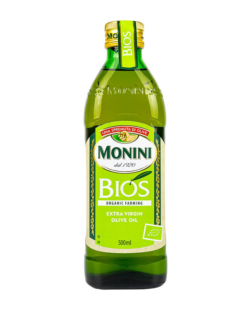 Масло оливковое Monini Extra Virgin ойл биос, 0,5 л х 5 шт