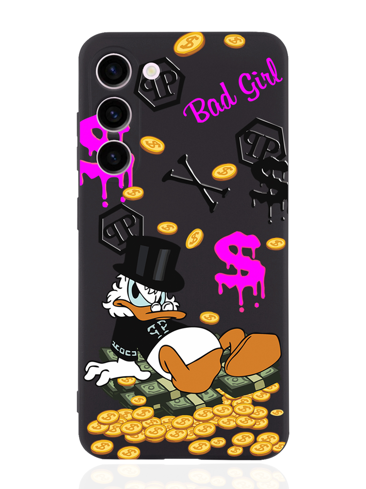 Чехол MustHaveCase для Samsung Galaxy S23+ Богатая Утка Bad Girl черный