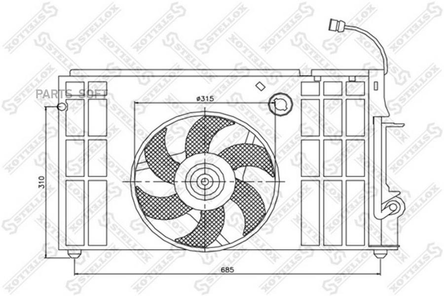 

STELLOX Вентилятор охлаждения STELLOX 2999404sx