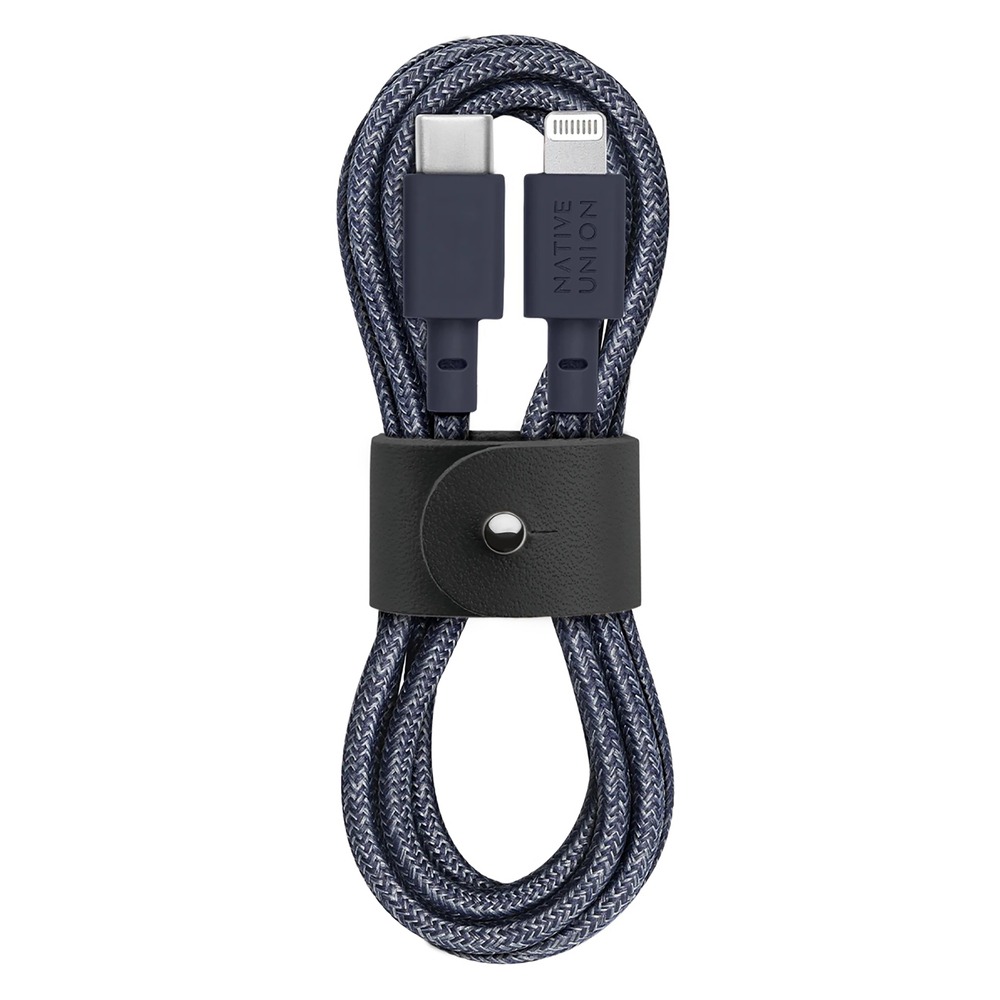 фото Кабель native union belt (belt-cl-ind-2-np) usb-c to lightning 1.2m (indigo)