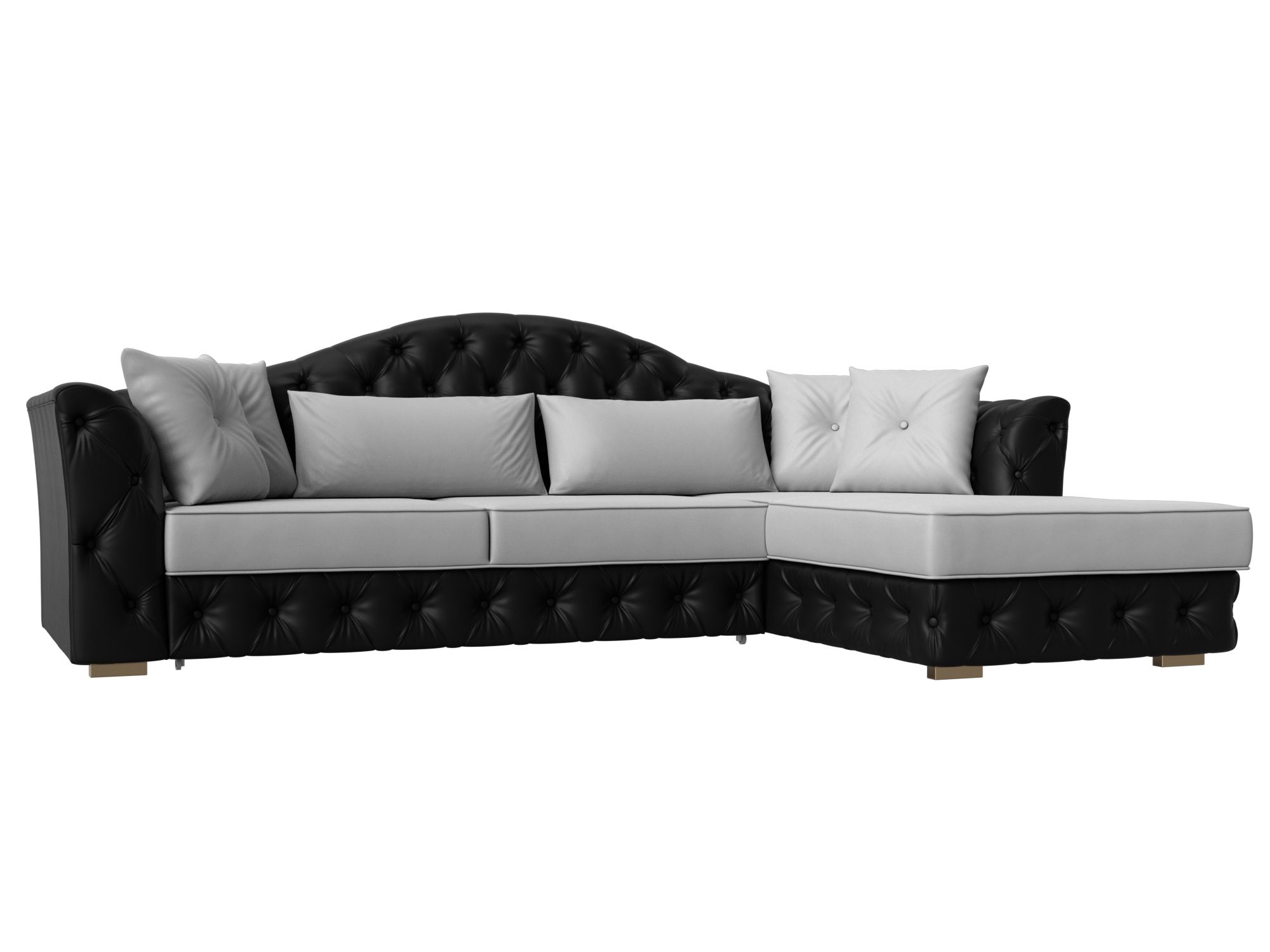 

Диван угловой Лига Диванов Артис правый угол белый, Диван угловой Артис правый угол