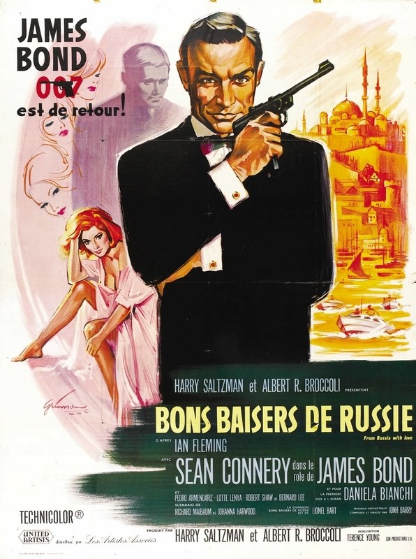 

Постер к фильму "Джеймс Бонд 02 - Из России с любовью" (From Russia with Love) 50x70 см