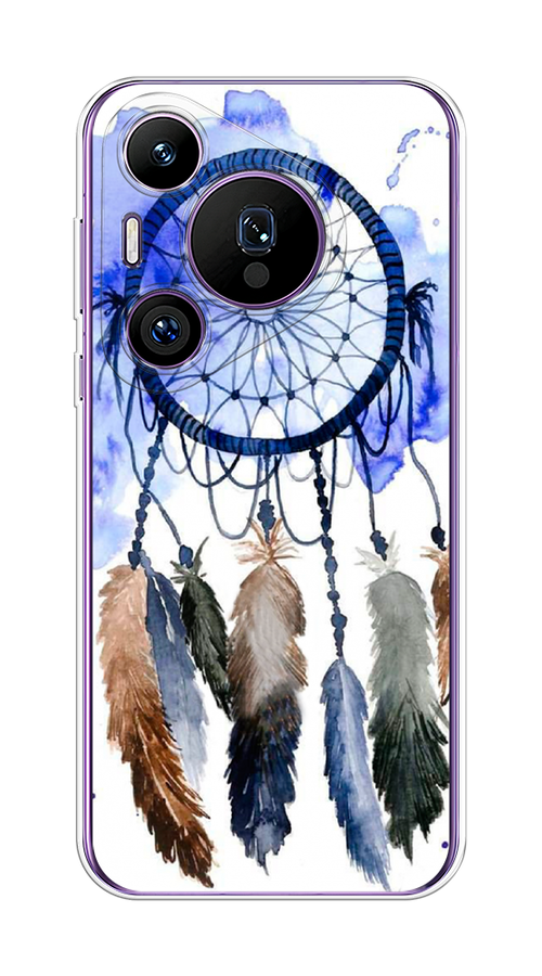 

Чехол на Huawei Pura 70 Pro/70 Pro Plus "Ловец снов 1", Коричневый;синий, 6124450-1