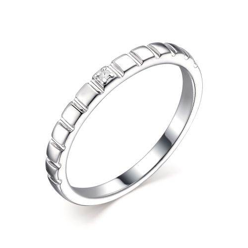 

Кольцо из серебра с бриллиантом р. 17 АЛЬКОР 01-1903/000Б-00