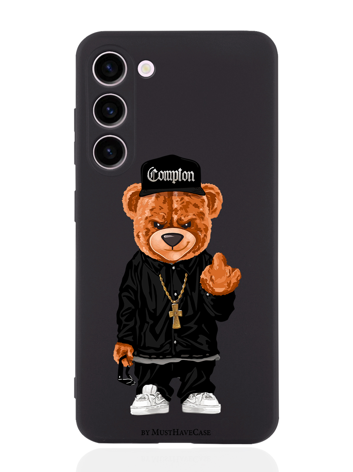 

Чехол MustHaveCase для Samsung Galaxy S23+ Мишка Compton черный, Коричневый;черный;белый