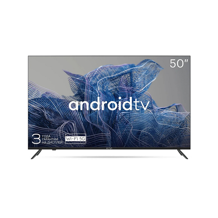 

50 Телевизор KIVI 50U740NB, 4K Ultra HD, черный, СМАРТ ТВ, Android TV