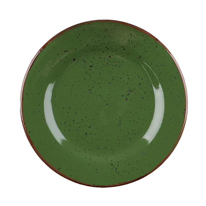 

Тарелка Punto verde, d=24 см, Зеленый, Посуда из фарфора «Punto verde»