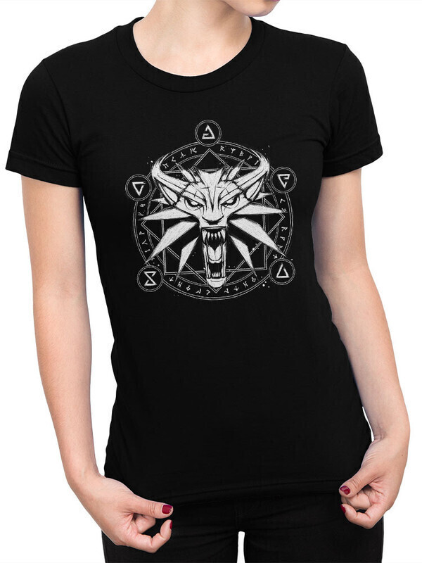 

Футболка женская Dream Shirts Ведьмак Женская 50008241 черная 3XL, "Ведьмак" Женская 50008241