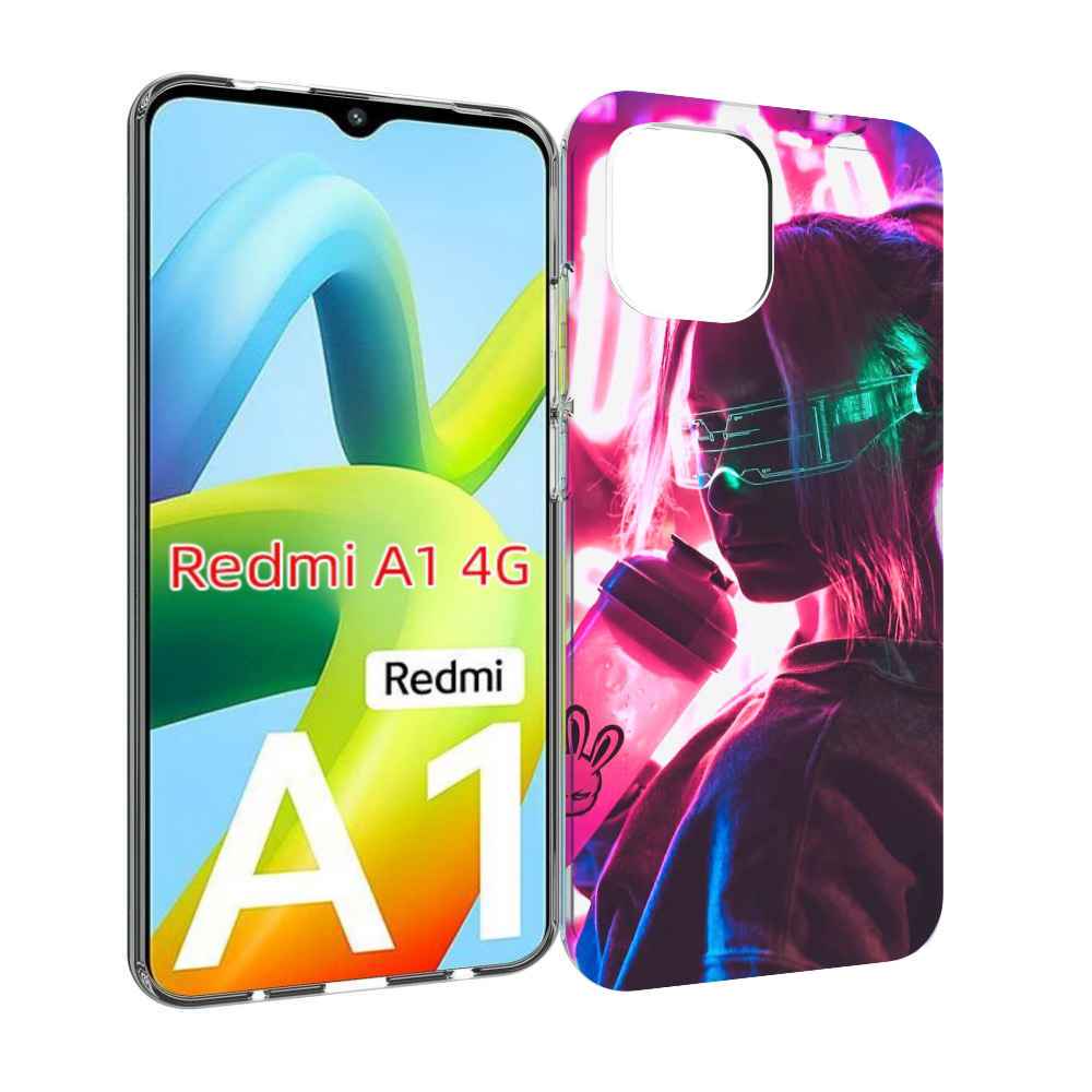 

Чехол MyPads девушка неоновый фон женский для Xiaomi Redmi A1, Прозрачный, Tocco