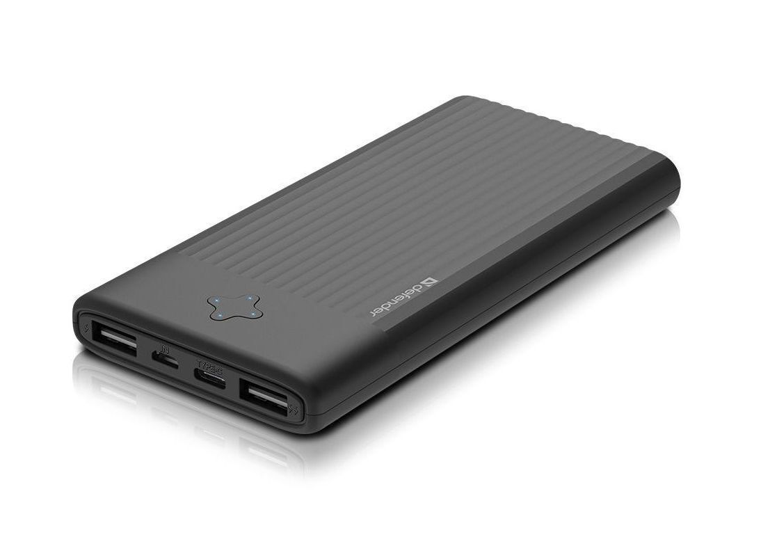 фото Внешний аккумулятор extralife 10000d 2xusb,2.1a,10000mah,2 входа defender