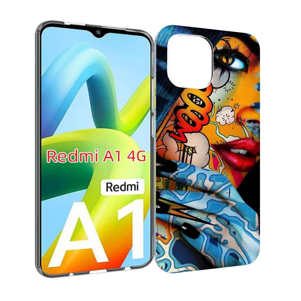 

Чехол MyPads девушка разрисованная краскам иженский для Xiaomi Redmi A1, Прозрачный, Tocco