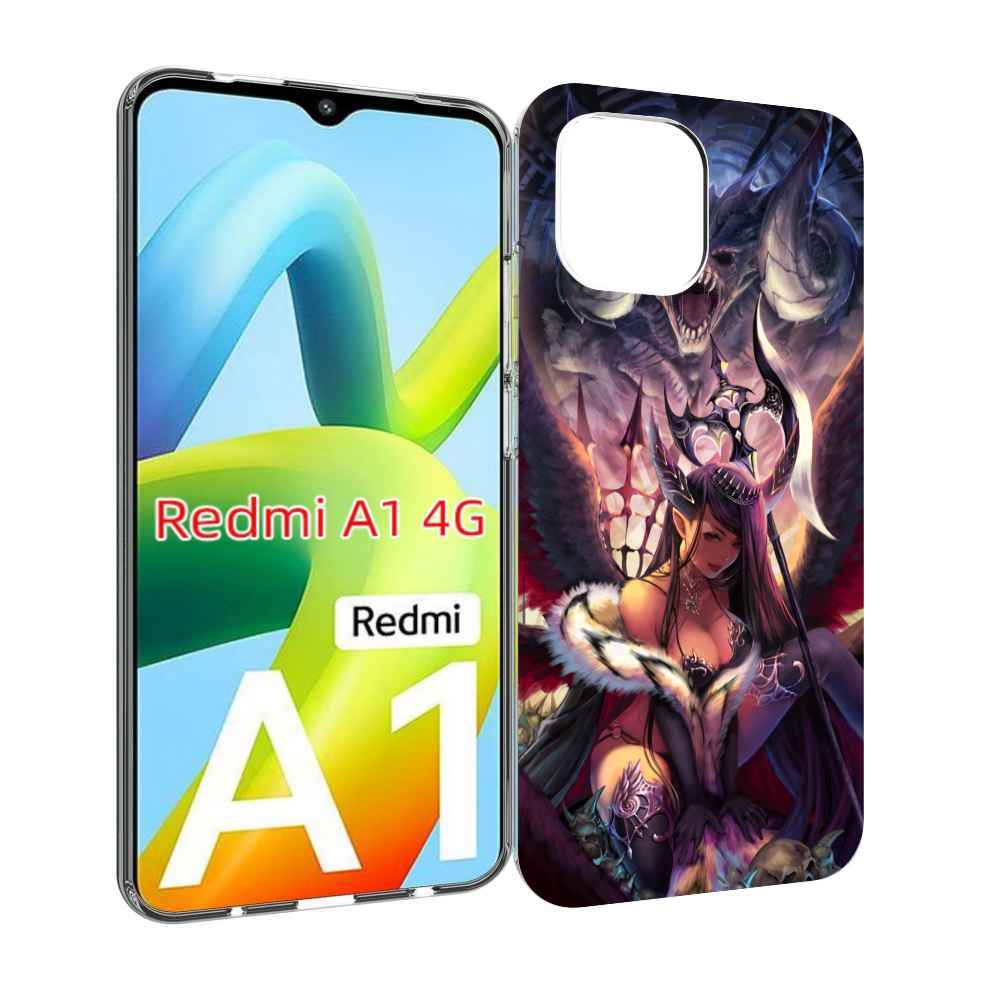 

Чехол MyPads девушка с демоном на фоне женский для Xiaomi Redmi A1, Прозрачный, Tocco