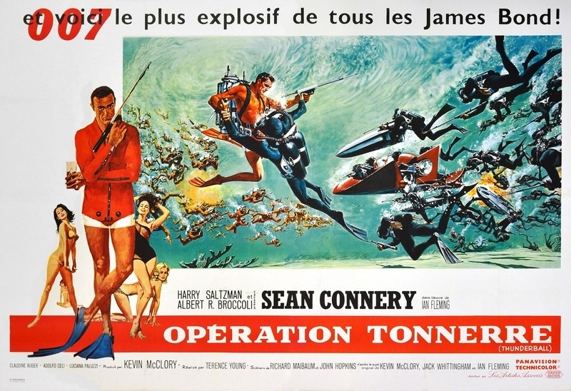 

Постер к фильму "Джеймс Бонд 04 - Шаровая молния" (Thunderball) 50x70 см