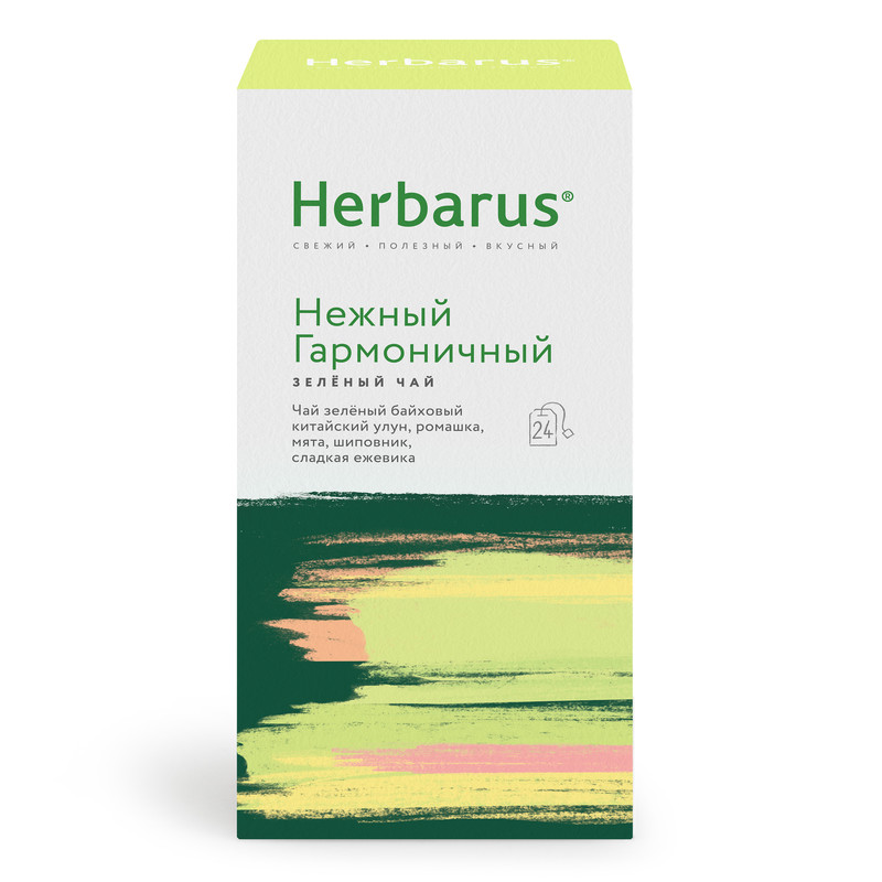 

Чай улун с добавками Herbarus, Нежный Гармоничный, 24 пакетика