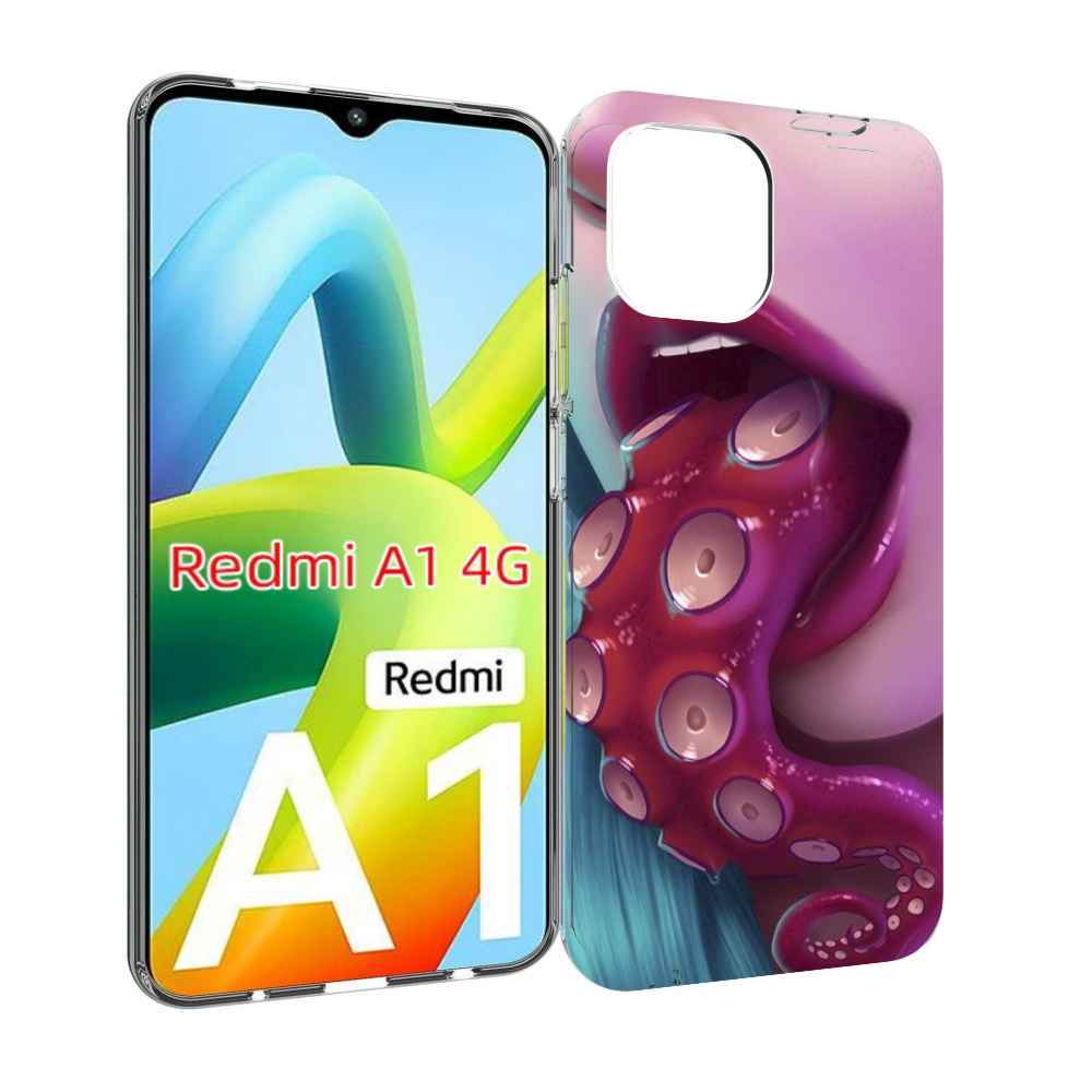 

Чехол MyPads девушка с щупальцой женский для Xiaomi Redmi A1, Прозрачный, Tocco