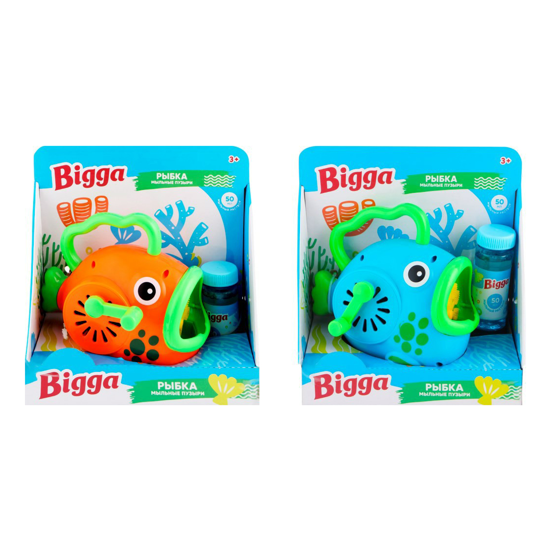 

Игрушка для воды Bigga Мыльные пузыри Рыбка в ассортименте