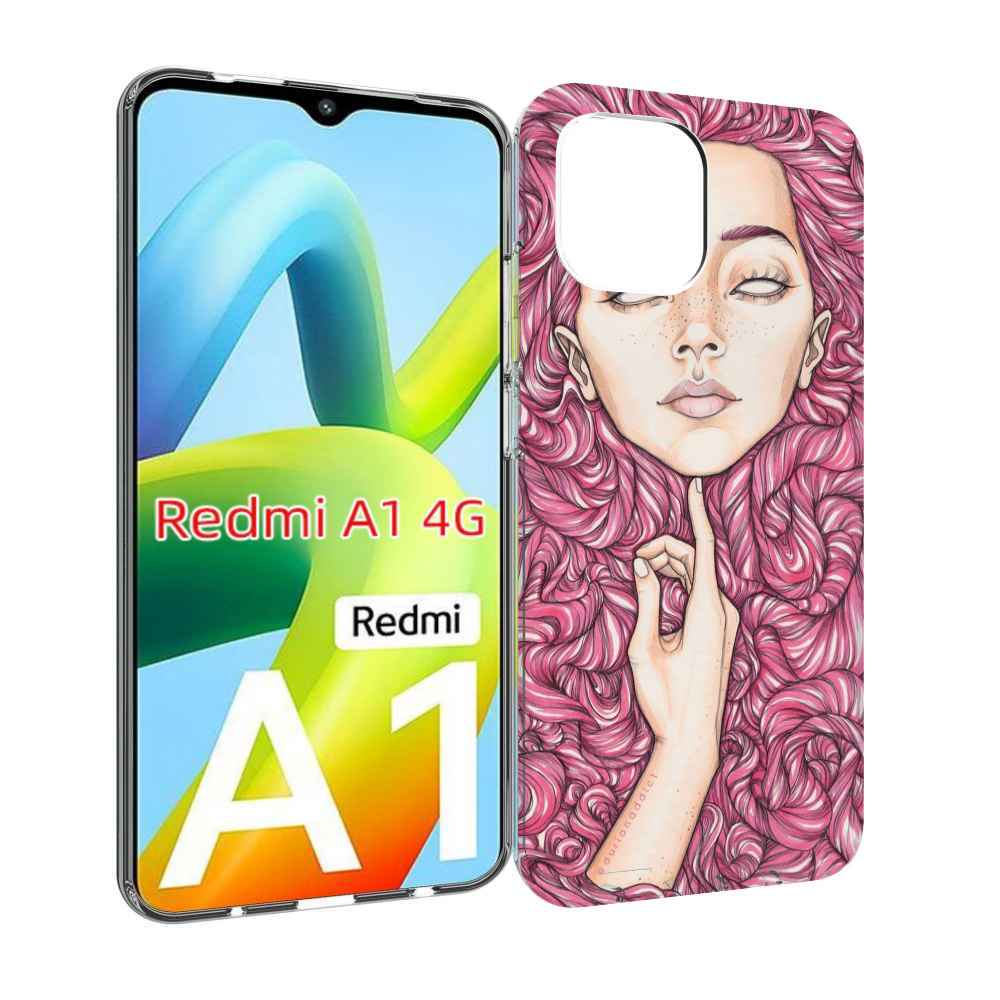

Чехол MyPads девушка утонула в волосах женский для Xiaomi Redmi A1, Прозрачный, Tocco