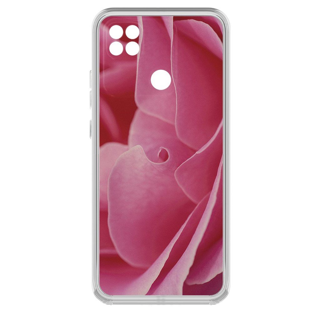 

Чехол-накладка Krutoff Clear Case Лепестки для Xiaomi Redmi 10A, Прозрачный