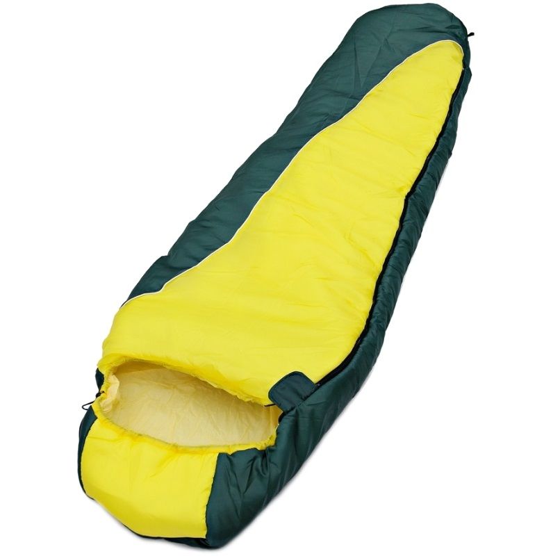 фото Спальный мешок чайка solo 250 yellow-green, правый
