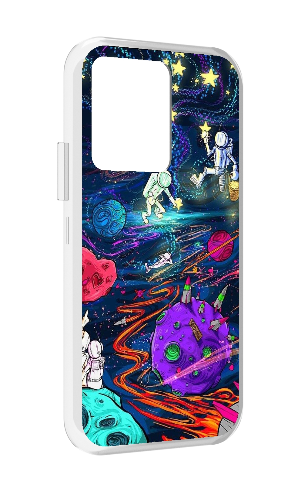 

Чехол MyPads красочный космос для Vivo iQOO 10, Прозрачный, Tocco