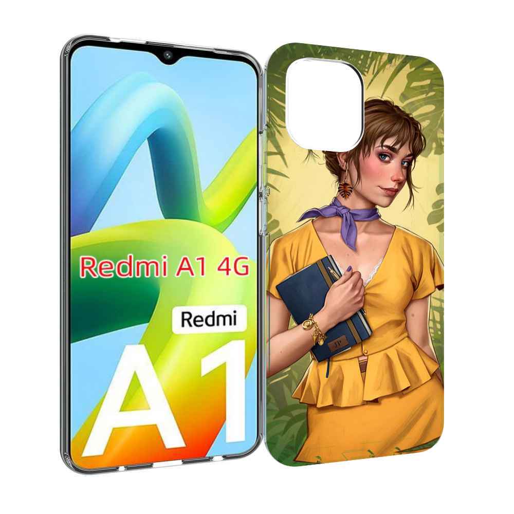 

Чехол MyPads девушка-в-зелени женский для Xiaomi Redmi A1, Прозрачный, Tocco