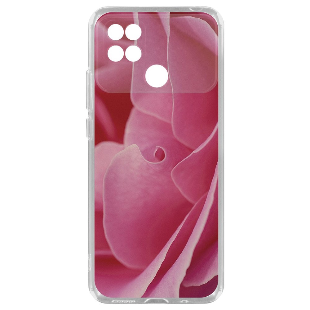 

Чехол-накладка Krutoff Clear Case Лепестки для Xiaomi Poco C40, Прозрачный